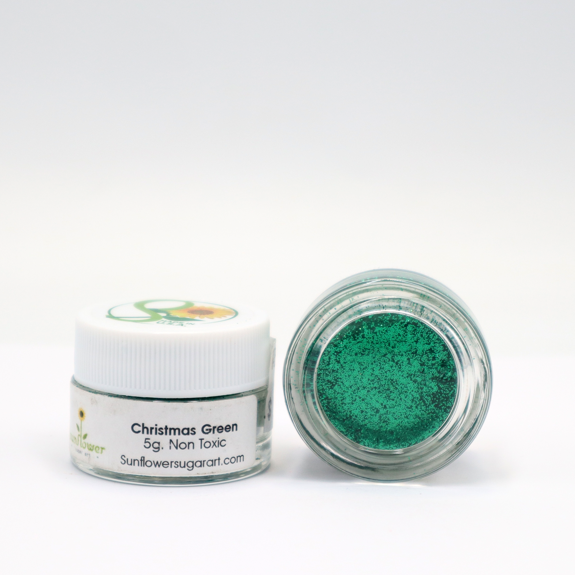 DIAMANTINA CHRISTMAS GREEN SUNFLOWER