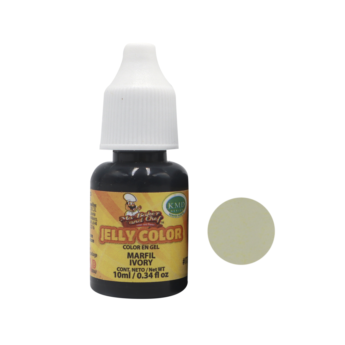 COLOR GEL MARFIL 10 ML MA BAKER