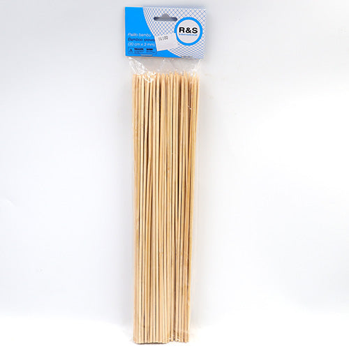 PALILLOS PARA BROCHETA DE BAMBU 30 CM GRUESO ALEGRIA 52-508