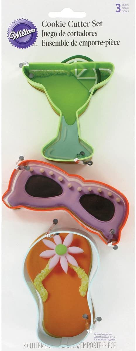CORTADOR GALLETAS METALICO VERANO 3 PIEZAS WILTON