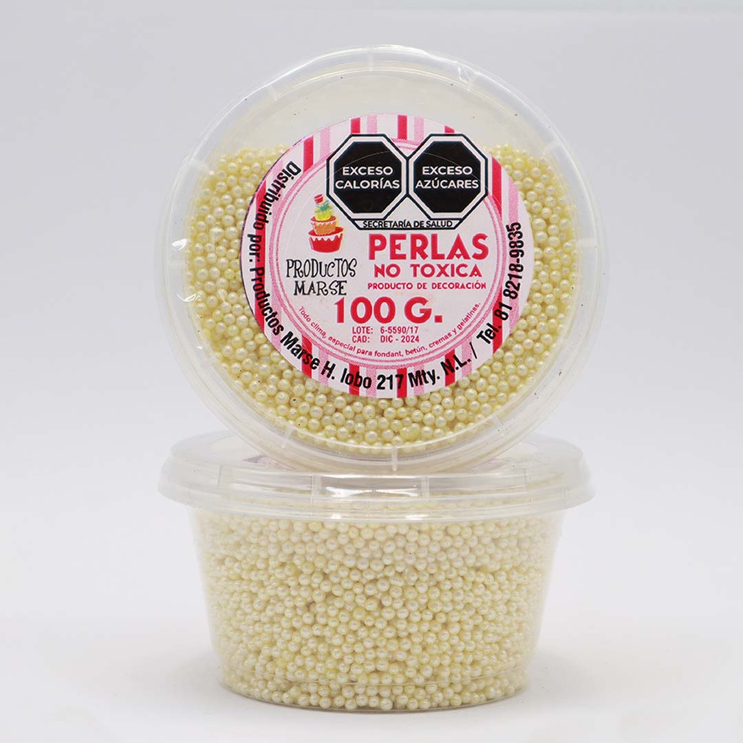 PERLA MATE MINI AMARILLA 100 GR MARSE PM012