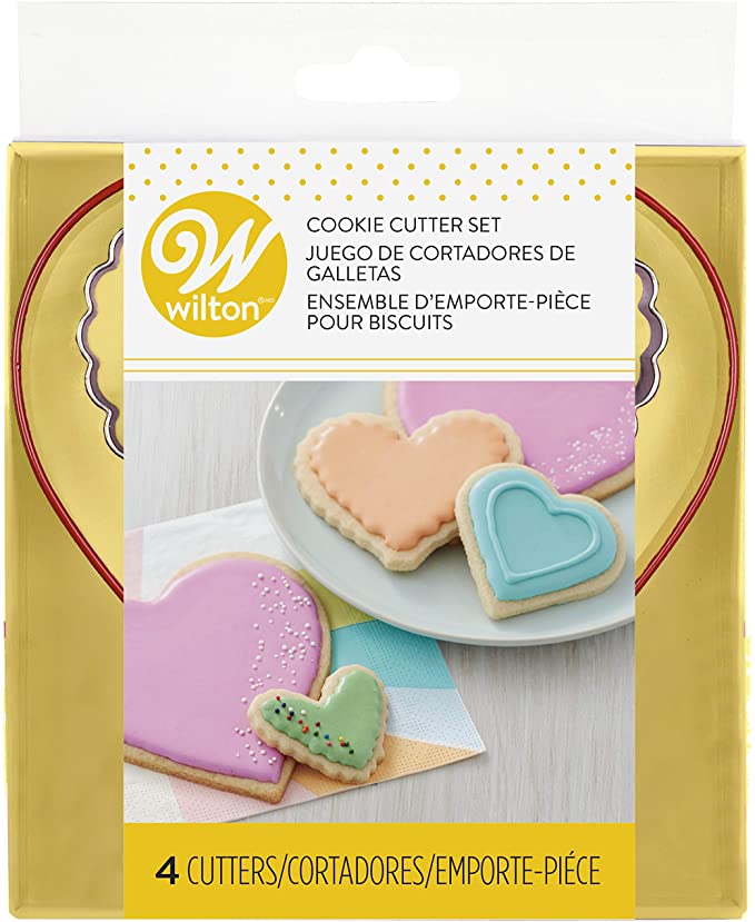 CORTADOR GALLETAS METALICO CORAZÓN ROJO WILTON