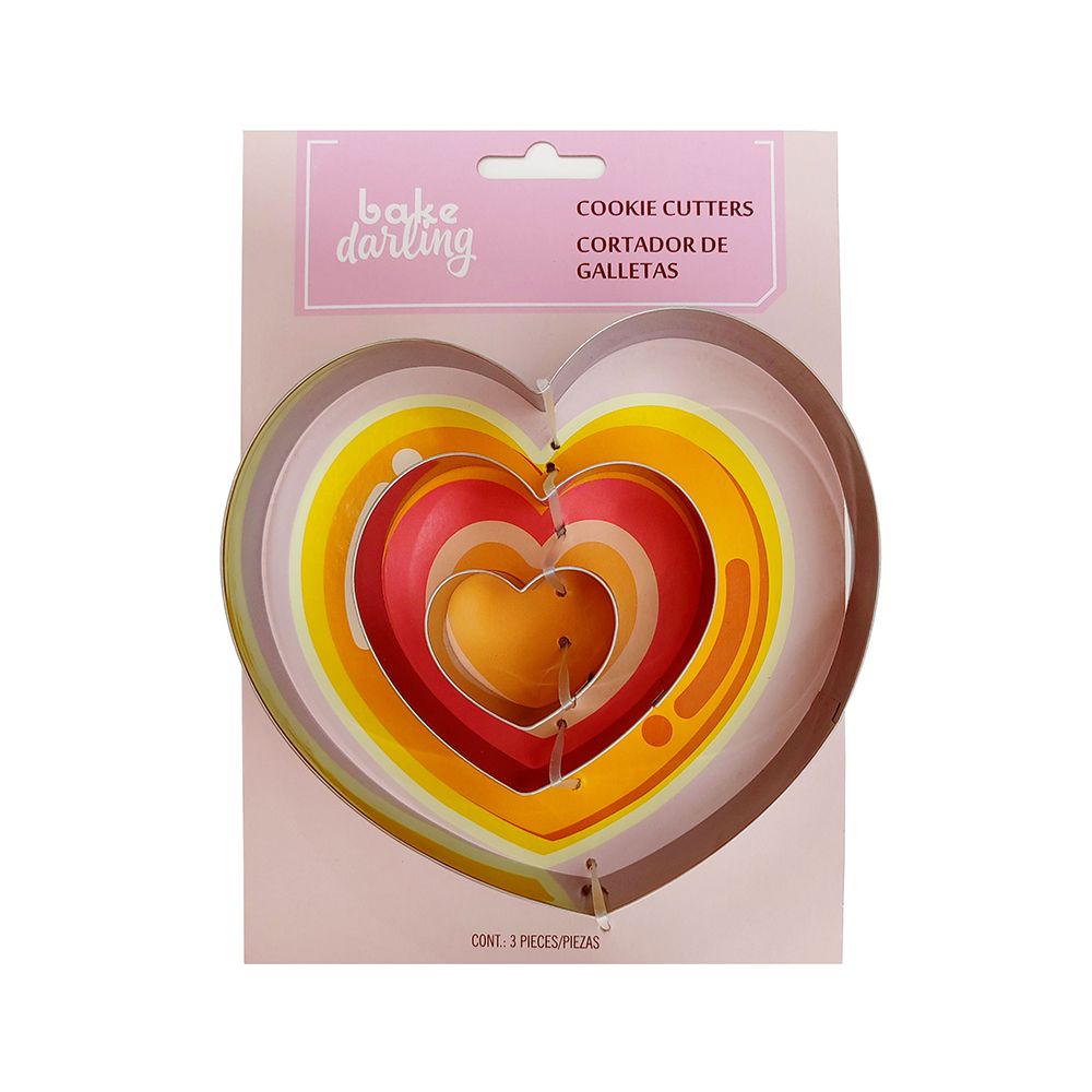 CORTADOR GALLETAS METALICO CORAZON BAKE DARLING
