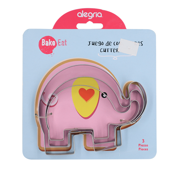 CORTADOR GALLETAS ACERO INOXIDABLE ELEFANTE ALEGRIA