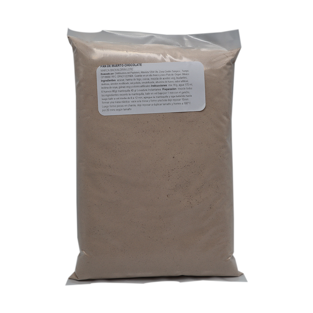 HARINA PREPARADA PAN DE MUERTO CHOCOLATE 1 KG BACKALDRIN