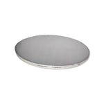 Base Redonda Medio Liston Plata 28 Cm - Paquete 50 Piezas