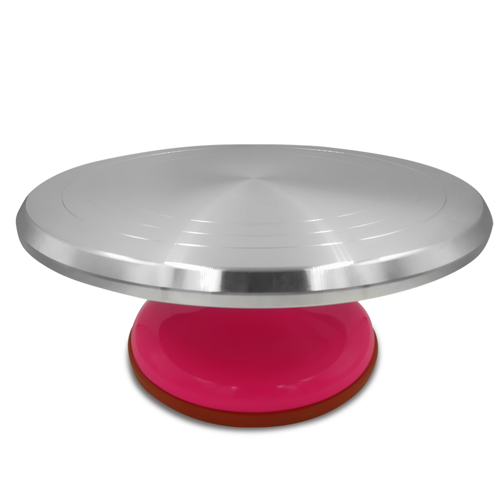 BASE GIRATORIA METAL ROSA 31 CM ALEGRIA