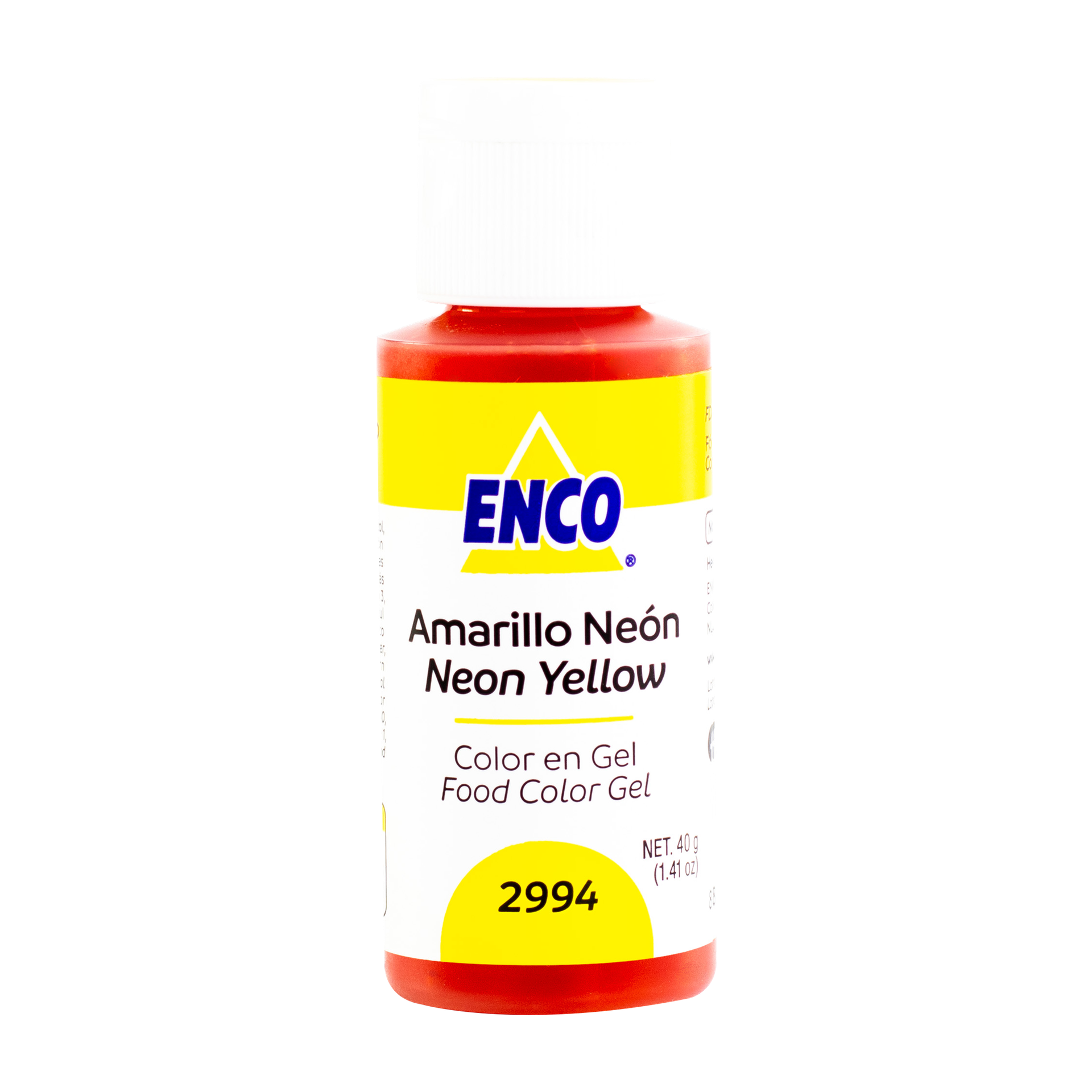 COLOR EN GEL AMARILLO NEON 40 GR ENCO