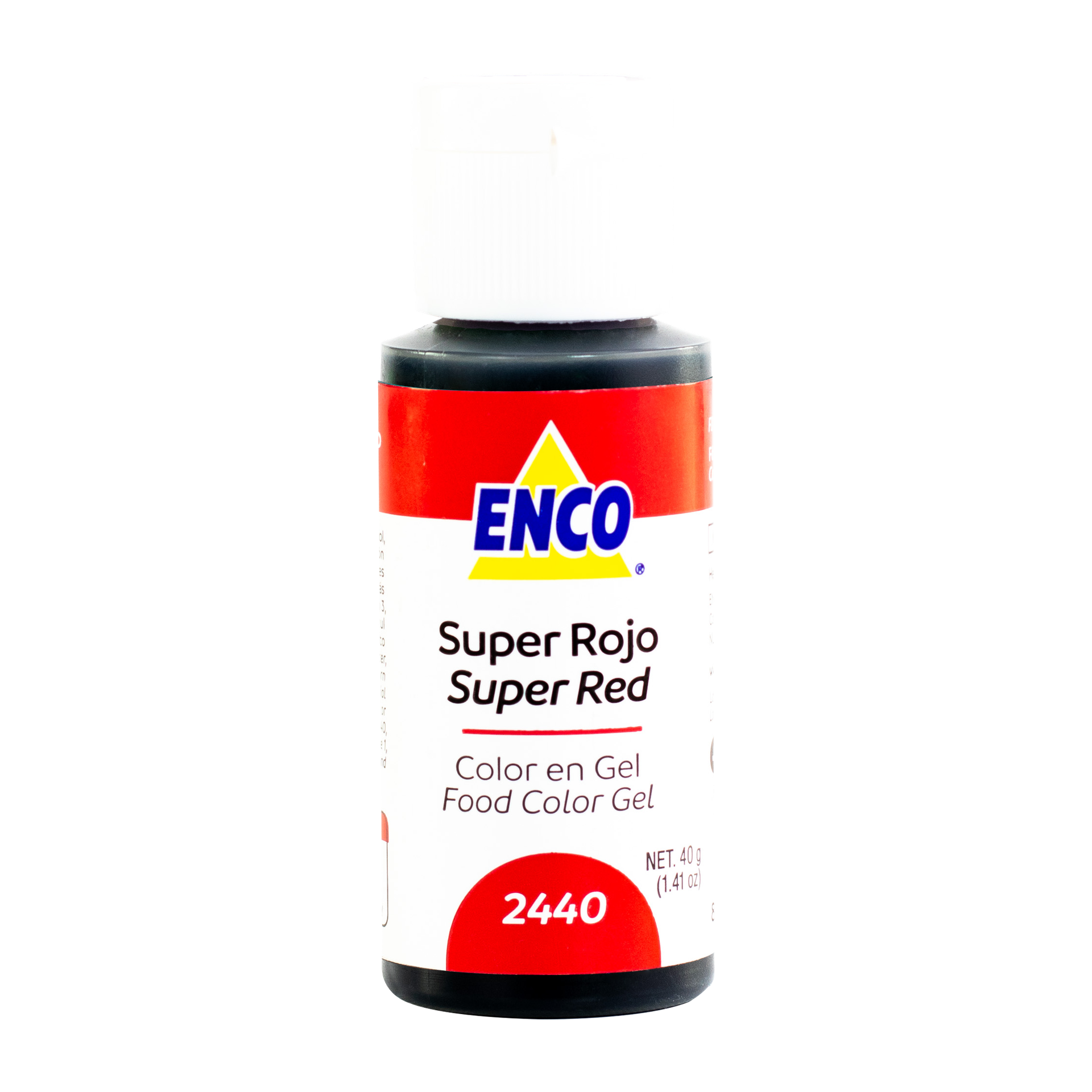 COLOR EN GEL SUPER ROJO 40 GR ENCO