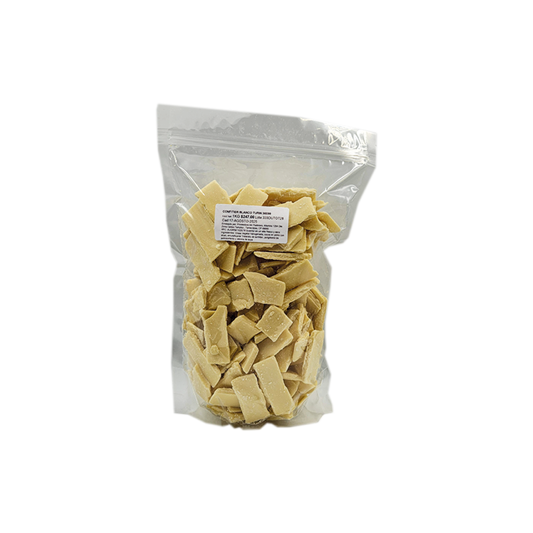 CONFITIER - CHOCOLATE BLANCO EN TROZOS 1 KG TURIN