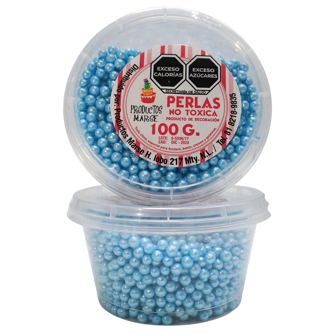 PERLA MATE MEDIANA CELESTE 100 GR MARSE PM014