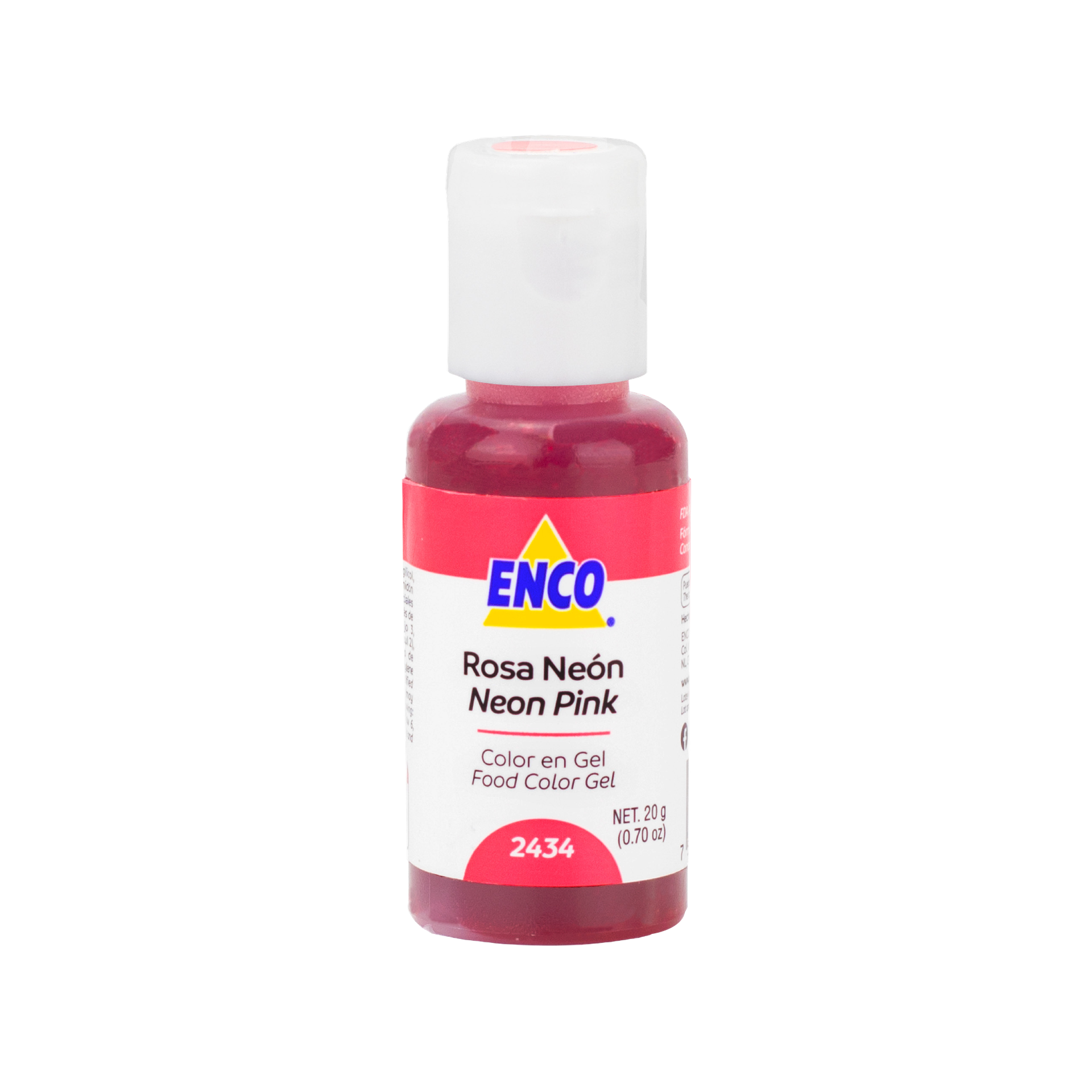 COLOR EN GEL ROSA NEON 20 GR ENCO