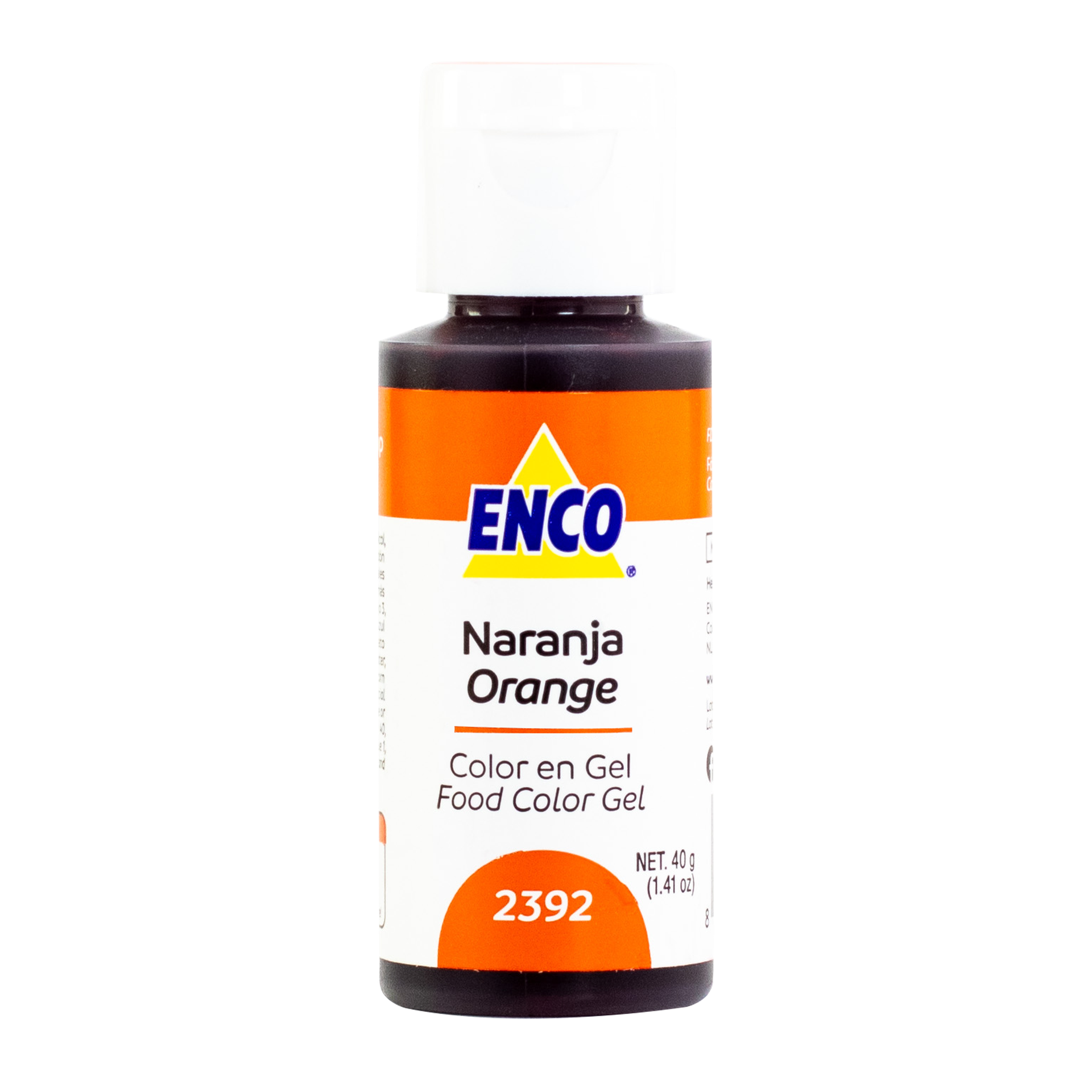 COLOR EN GEL NARANJA 40 GR ENCO