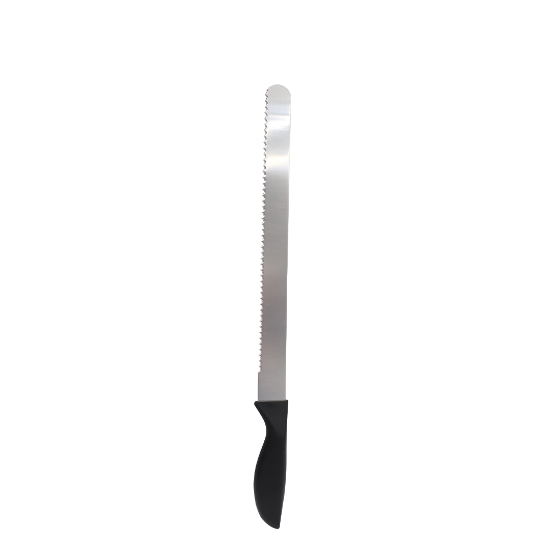 CUCHILLO PAN PLASTICO 43 CM MANGO NEGRO ALEGRIA