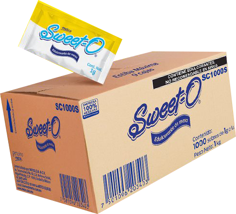 SWEET CERO ENDULZANTE NATURAL CAJA 1000 SOBRES 1 GR METCO