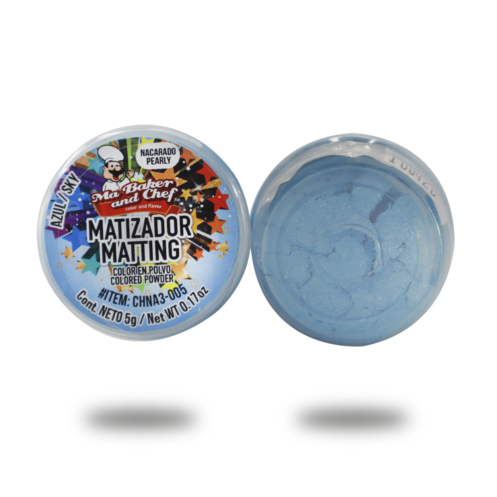MATIZADOR NACARADO AZUL CIELO 5 GR MA BAKER