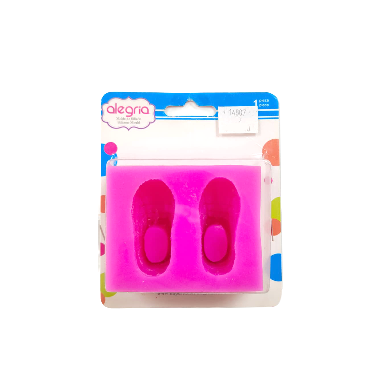 MOLDE SILICÓN ZAPATITOS 7.4 X 5.9 CM ALEGRIA 4-2064