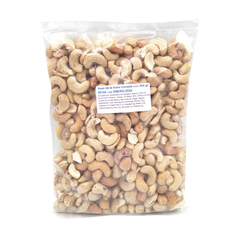 NUEZ DE LA INDIA A GRANEL TOSTADA 500G