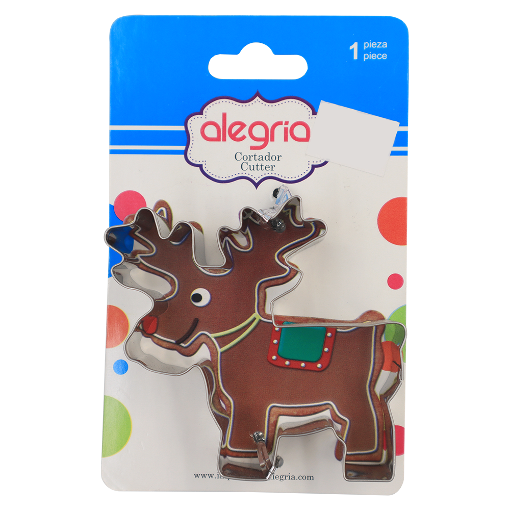 CORTADOR GALLETAS METALICO RENO 7.5 CM ALEGRIA