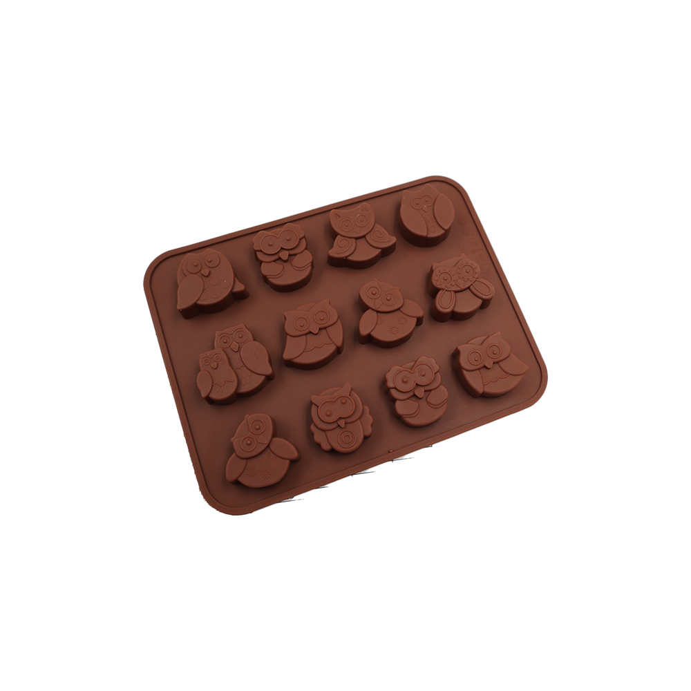 MOLDE DE SILICON PARA CHOCOLATE MINI BUHOS MARSE CH024