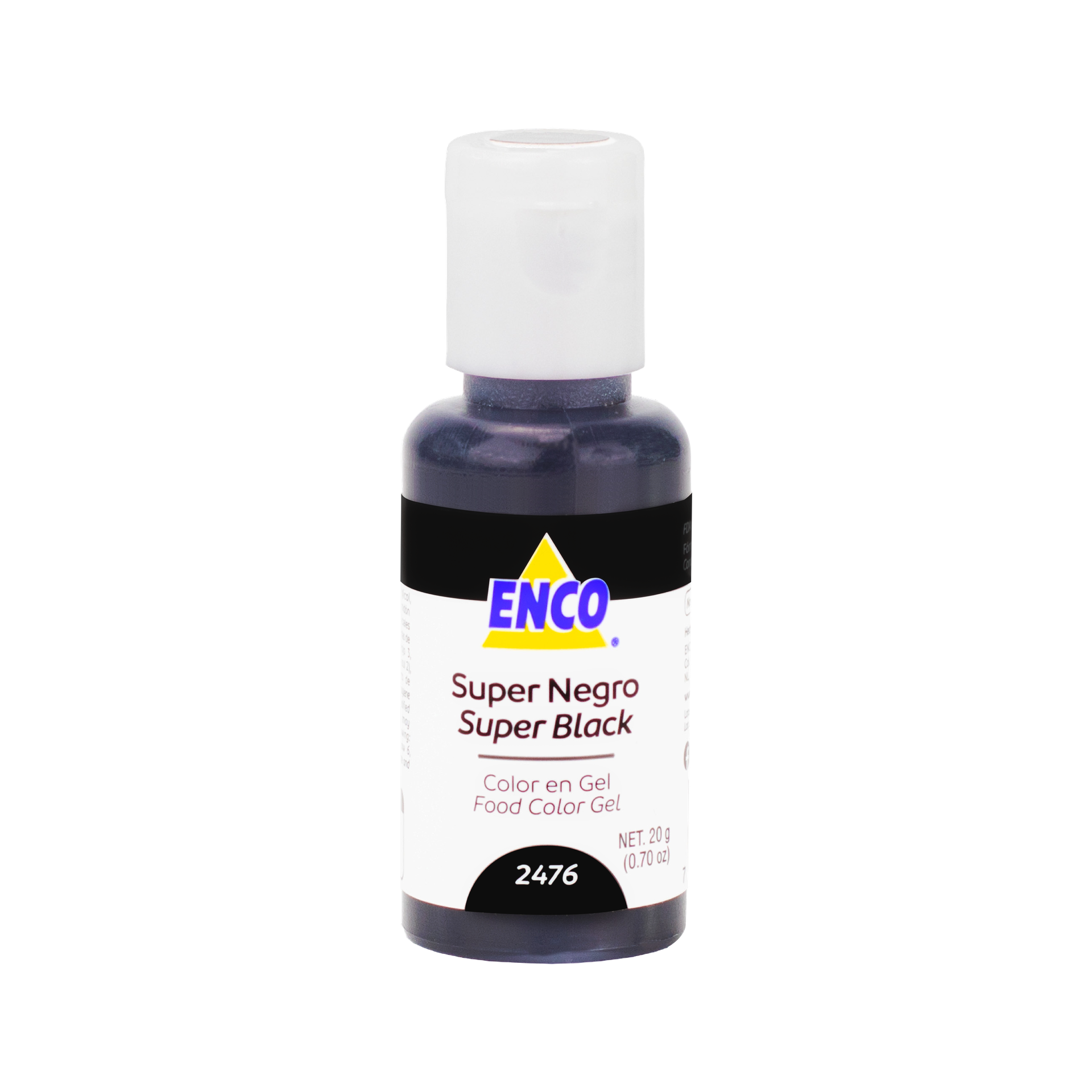 COLOR EN GEL SUPER NEGRO 20 GR ENCO