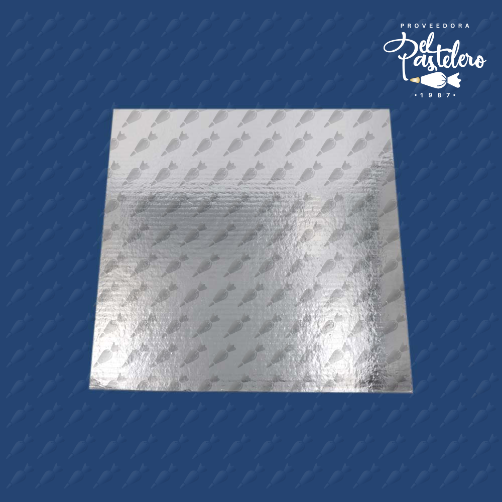 BASE CARTON CUADRADA 40 X 40CM PAQUETE 50 PIEZAS