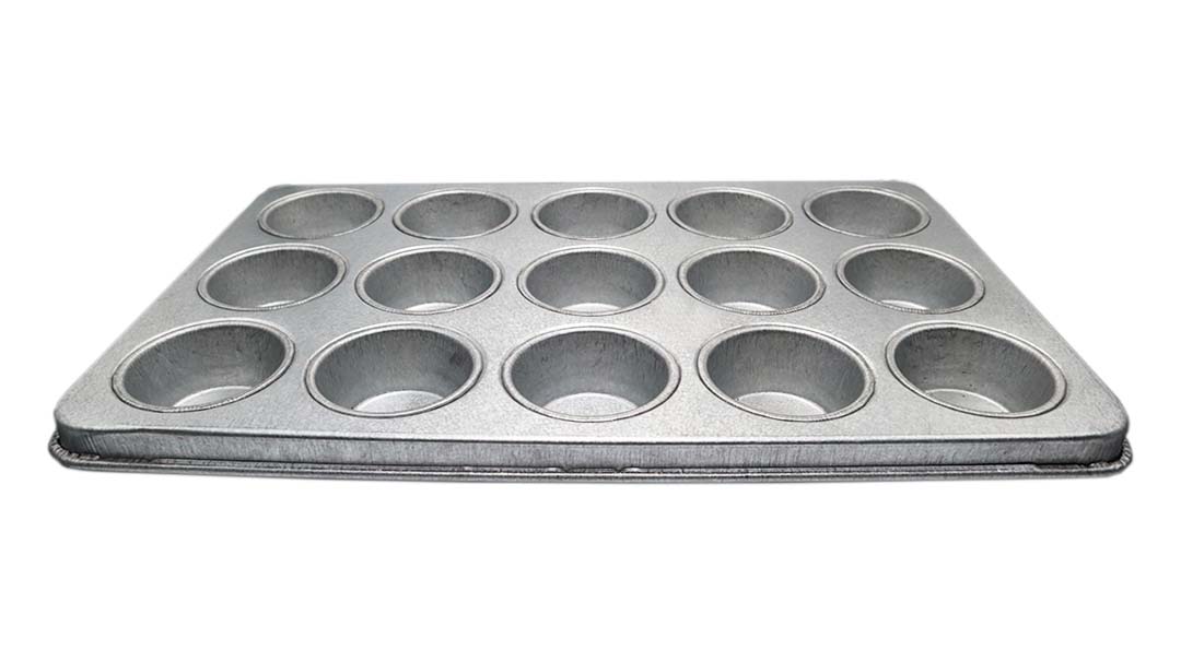 CHAROLA MUFFIN ZINTROALUM 15 CAVIDADES 36 X 58 CM ACSA ZCH61