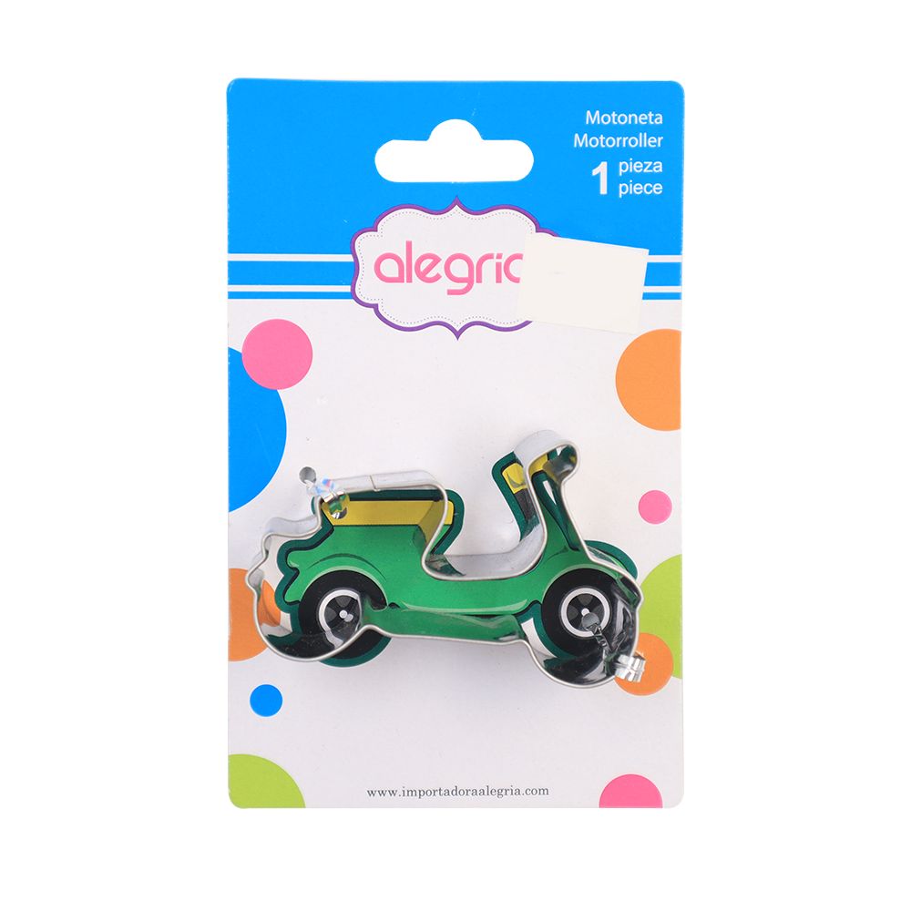CORTADOR GALLETAS ACERO INOXIDABLE MOTOCICLETA ALEGRIA