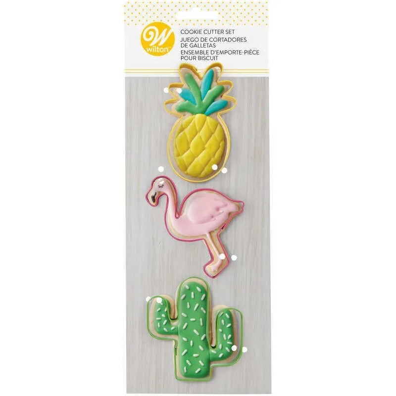 CORTADOR GALLETAS METALICO FIGURAS TROPICALES