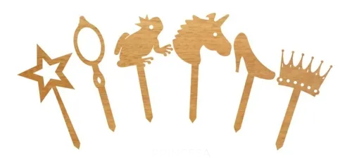 CAKE TOPPER PRINCESA PARA CUPCAKE MA BAKER