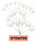 CAKE TOPPER ESFERA BLANCA CHERRY DTEM708