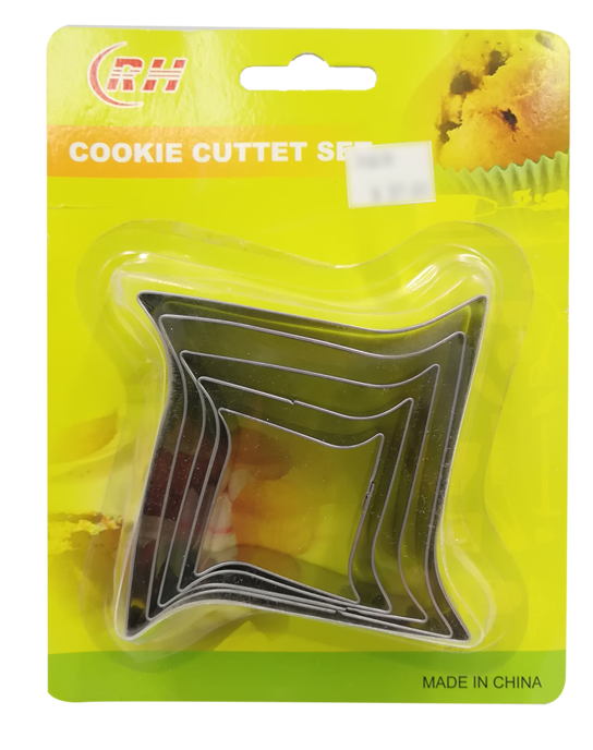 CORTADOR GALLETAS METALICO ASPAS 5 PIEZAS