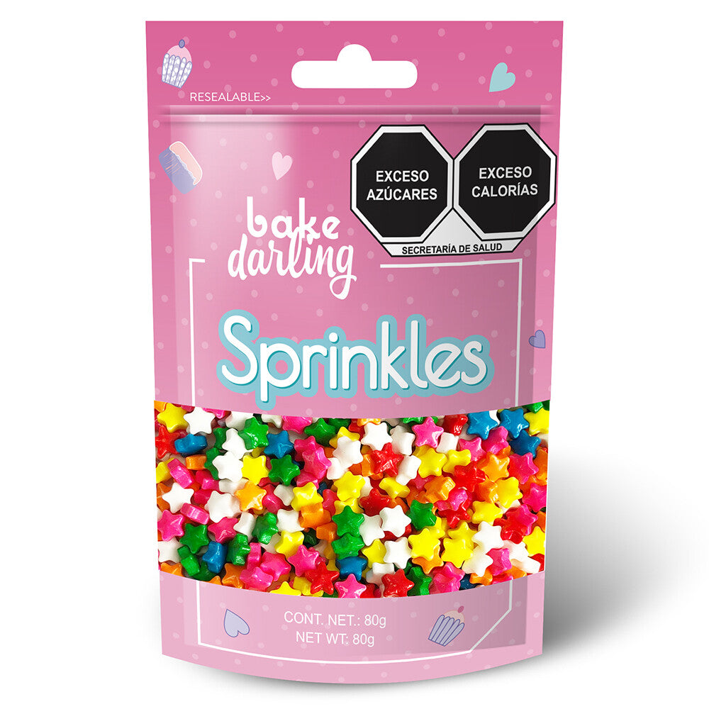 SPRINKLES ESTRELLAS COLORIDAS 80 GR BAKE DARLING
