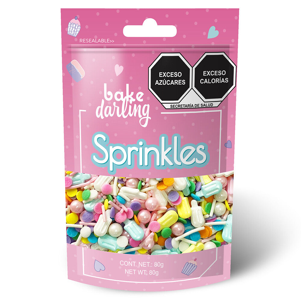 SPRINKLES LOLLYPOP PASTEL 80 GR BAKE DARLING
