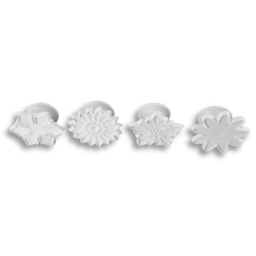 CORTADOR FONDANT MARCADOR FLOR 4 PIEZAS FONDANT