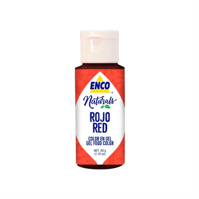 COLOR EN GEL NATURAL ROJO 40 GR ENCO