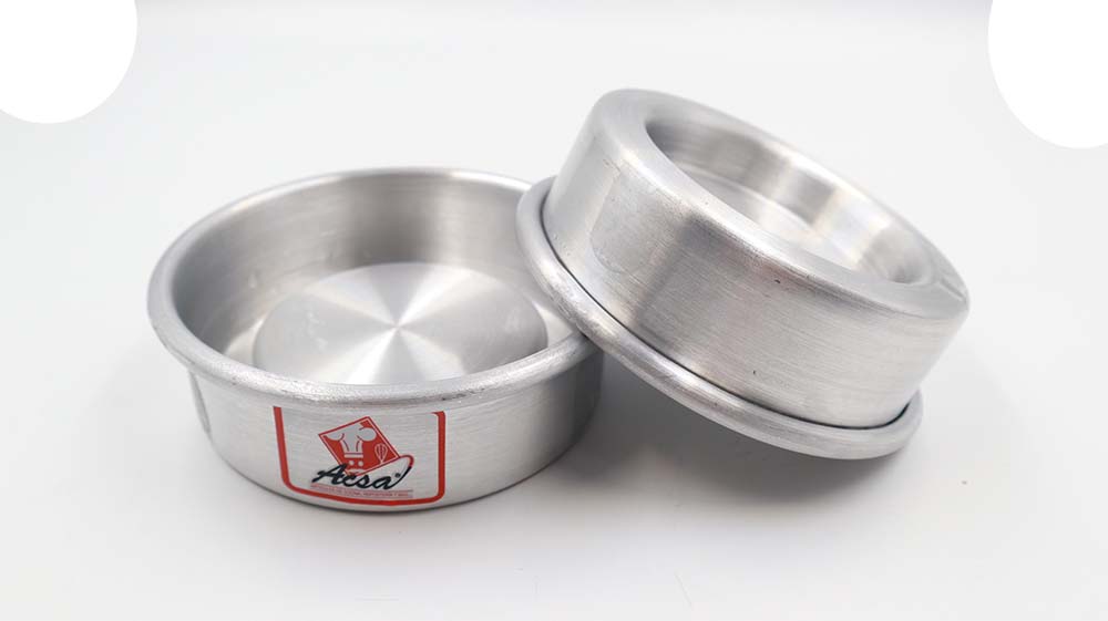 JUEGO PAR MOLDES RELLENABLES ALUMINIO 10 CM CAL 20 ACSA ZS47