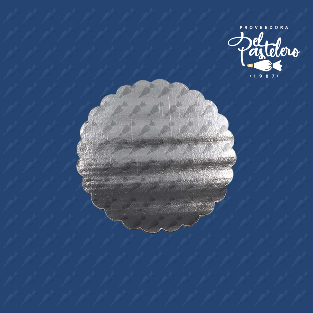 BASE DE CARTON REDONDA 23CM PAQUETE 50 PIEZAS
