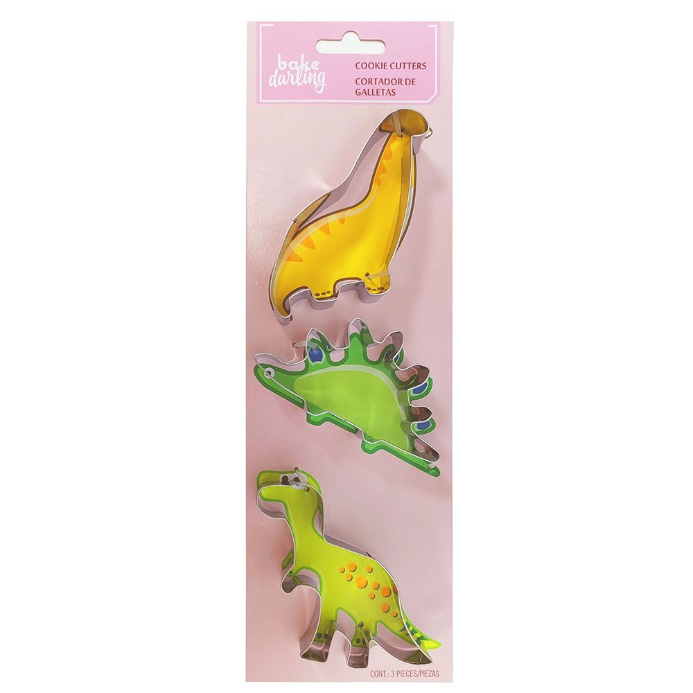 CORTADOR GALLETAS METALICO DINOSAURIO BAKE DARLING