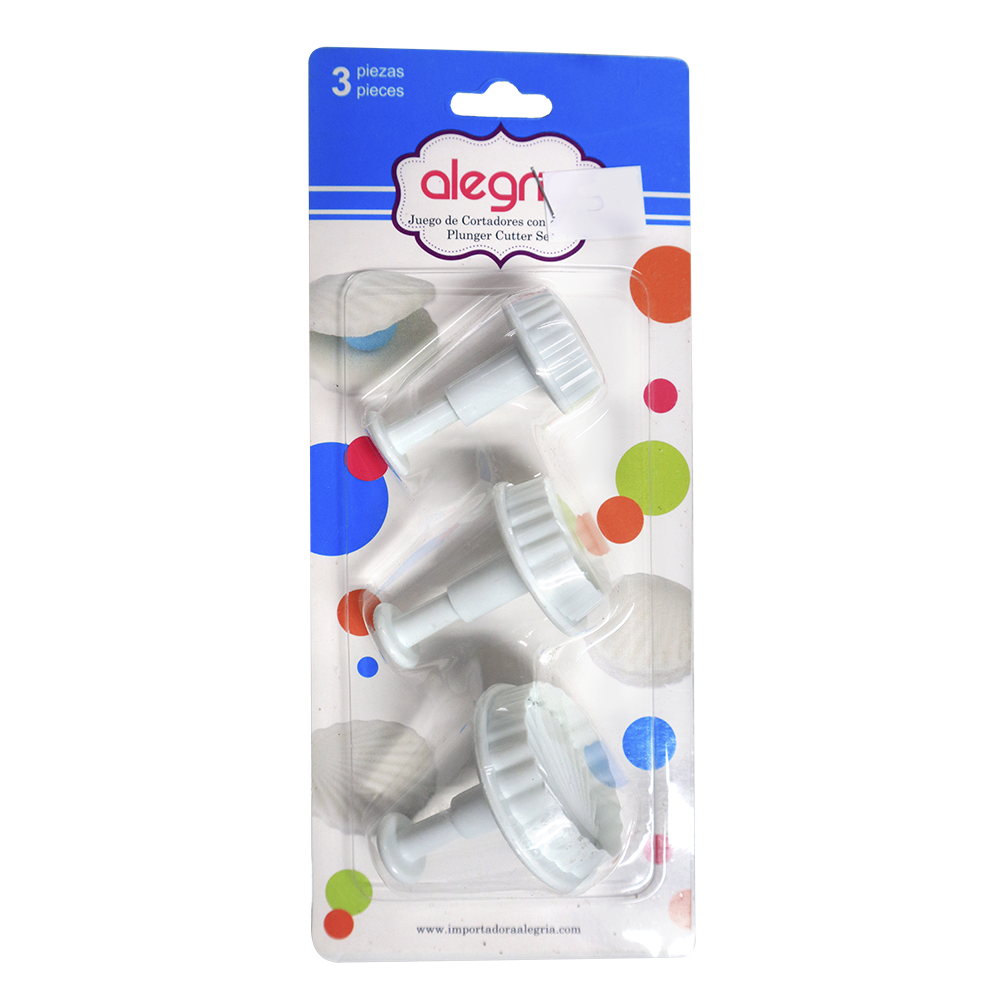 CORTADOR EYECTOR PLASTICO FONDANT CONCHAS DE MAR
