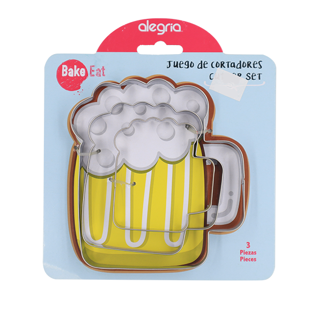 CORTADOR GALLETAS ACERO INOXIDABLE TARRO CERVEZA