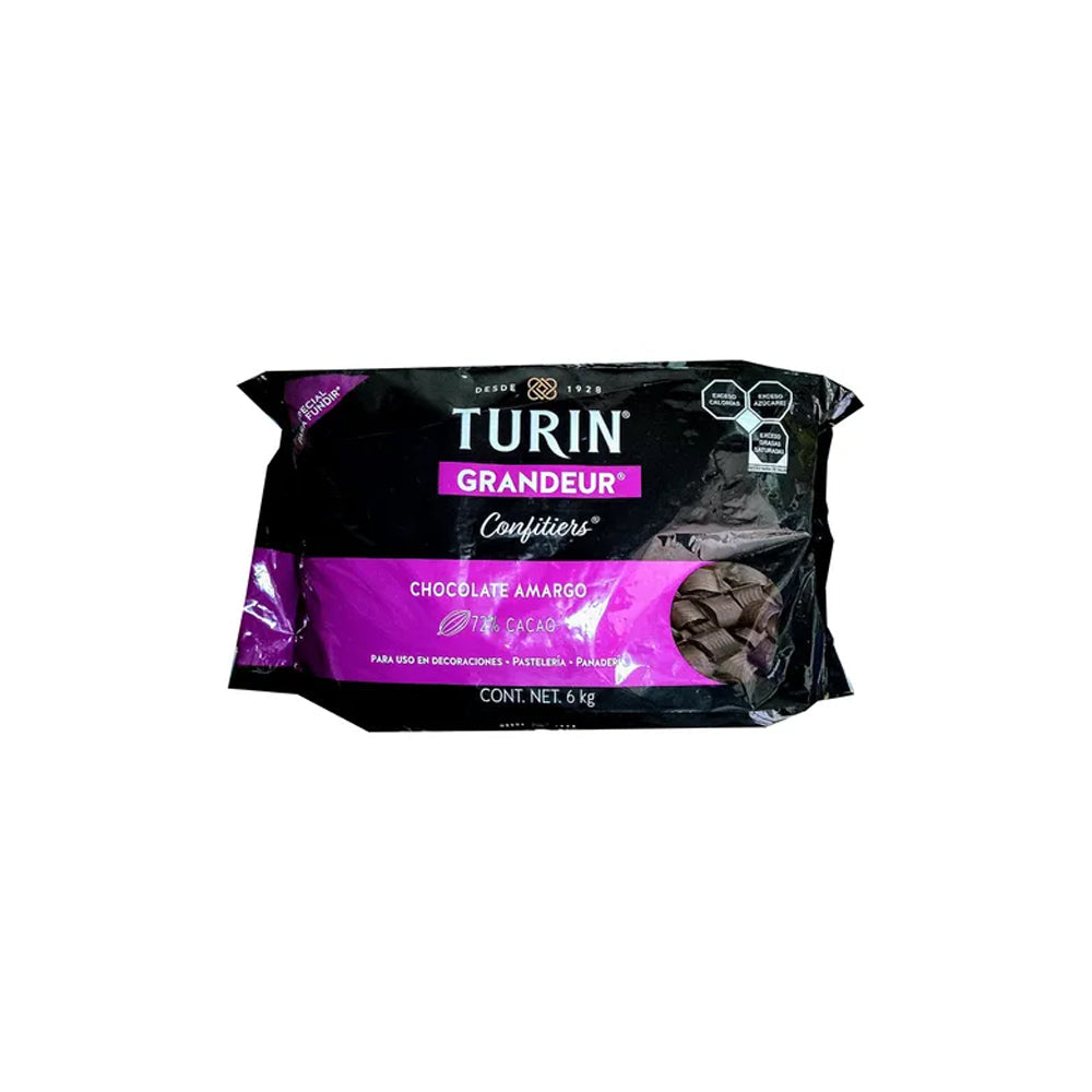CHOCOLATE GRANDEUR AMARGO 70% CACAO BOLSA 6 KG TURIN