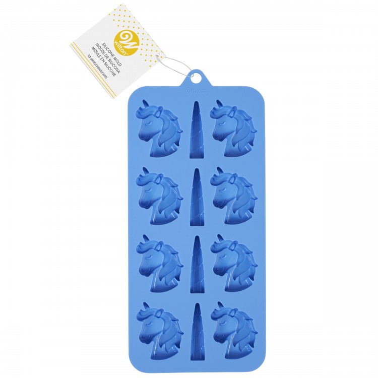 MOLDE SILICÓN UNICORNIO 12 CAVIDADES WILTON