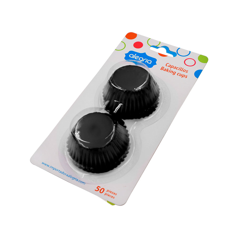 CAPACILLO METALICO #4 NEGRO 50 PIEZAS ALEGRIA