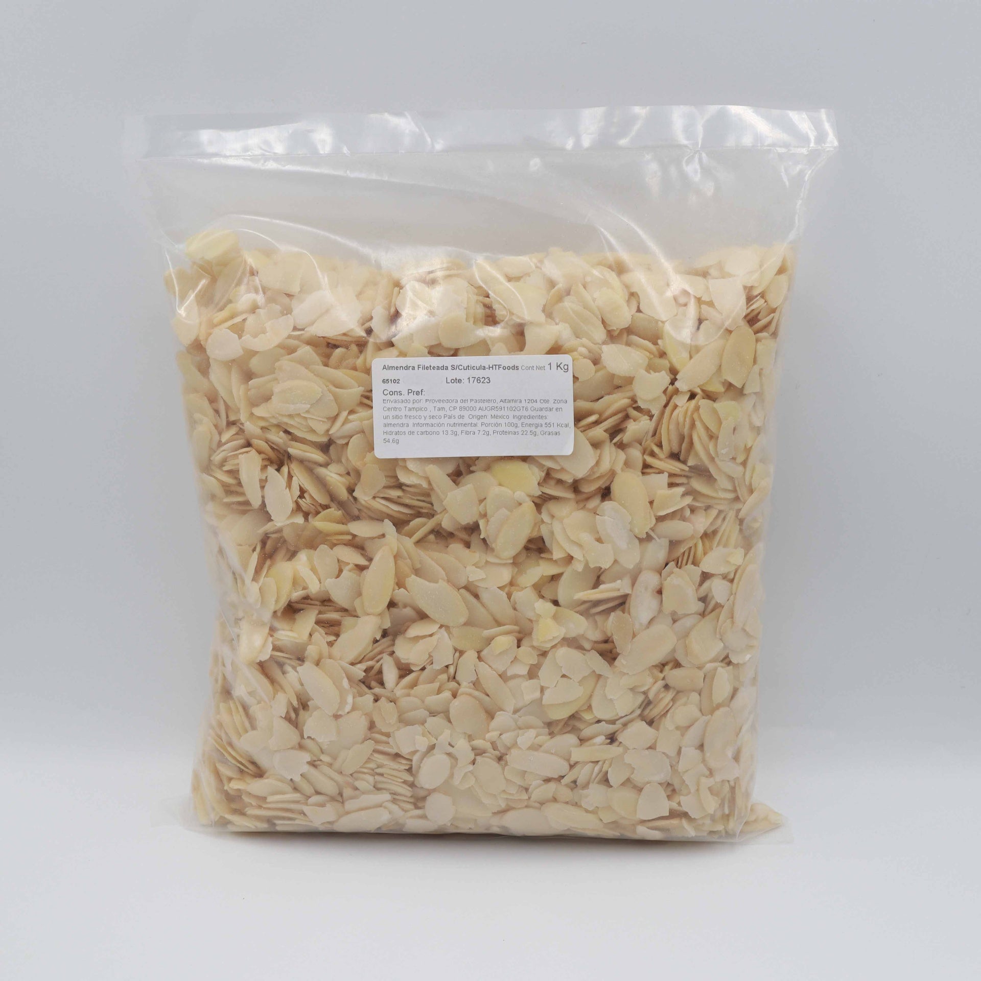 ALMENDRA FILETEADA SIN CUTICULA BOLSA 1 KG
