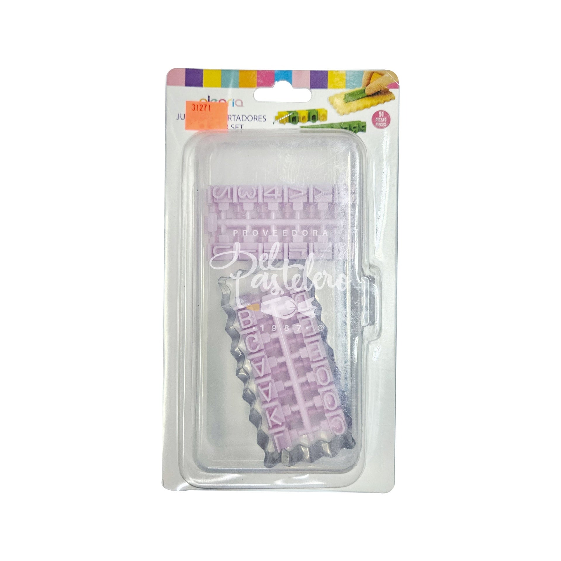JUEGO CORTADOR Y MARCADOR MENSAJE 51 PIEZAS