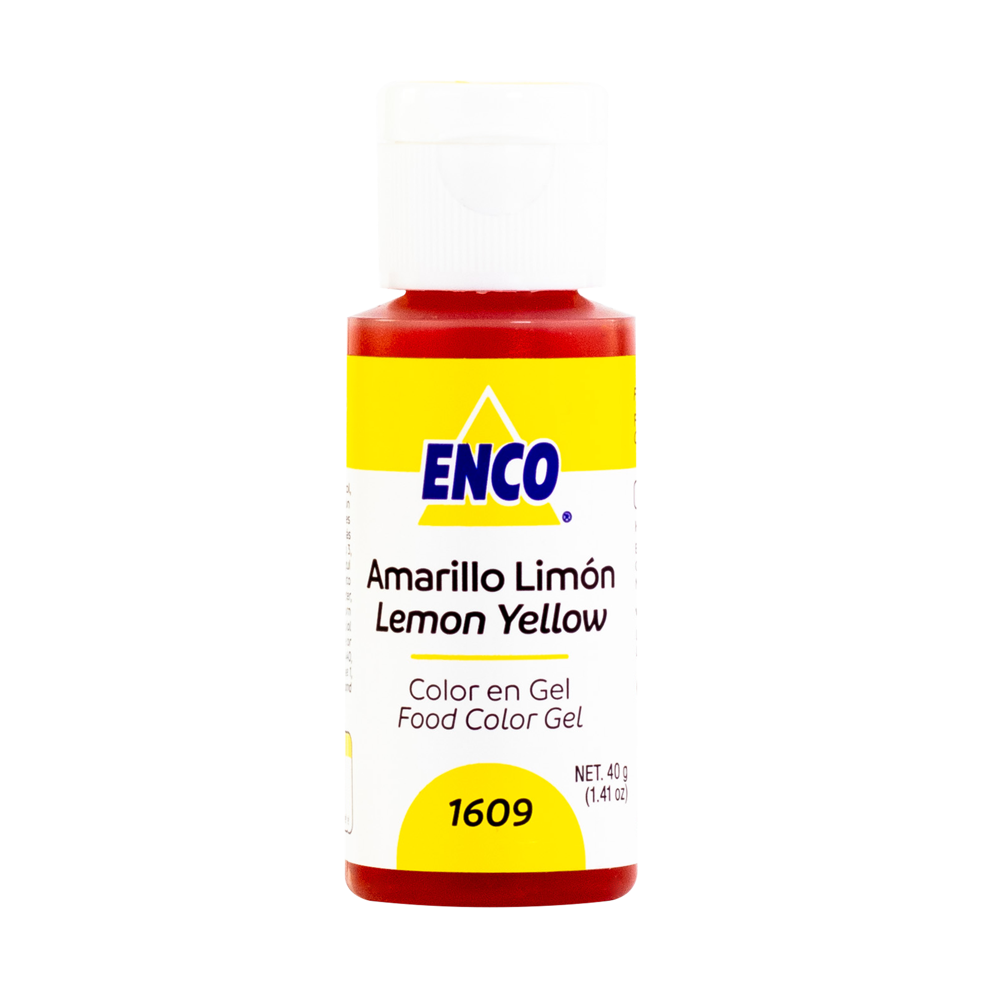 COLOR EN GEL AMARILLO LIMON 40 GR ENCO