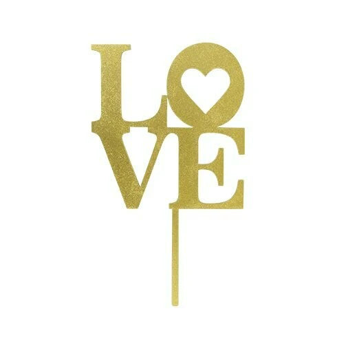 LETRERO LOVE CON CORAZÓN BAKE DARLING