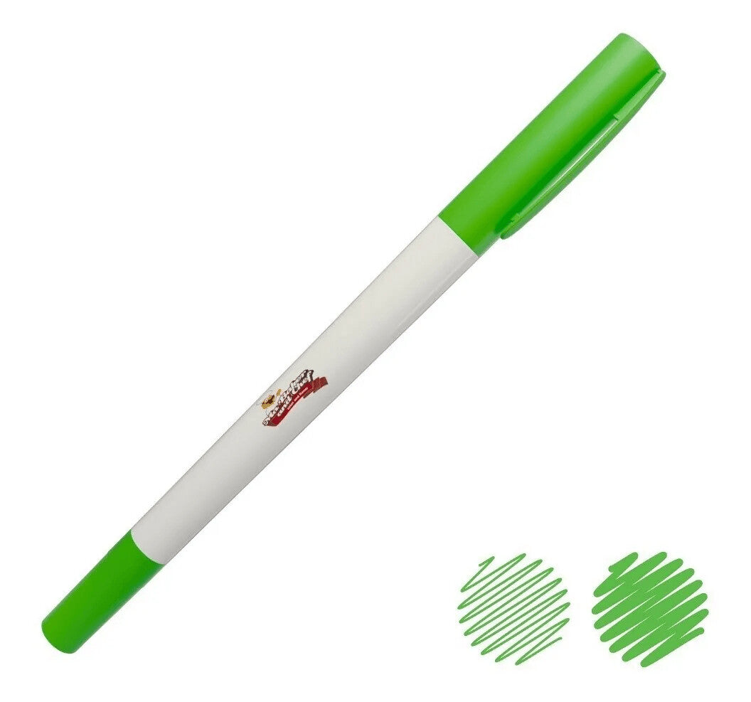 PLUMON VERDE DOBLE PUNTA MA BAKER