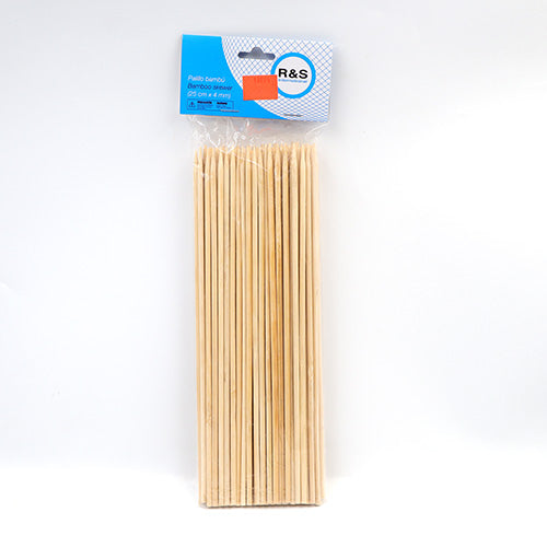 PALILLOS PARA BROCHETA DE BAMBU 25CM GRUESO ALEGRIA 52-506